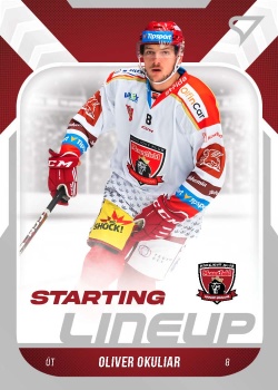 Oliver Okuliar Hradec Kralove Tipsport ELH 2022/23 SportZoo 2. serie Starting LINEUP #SL-30